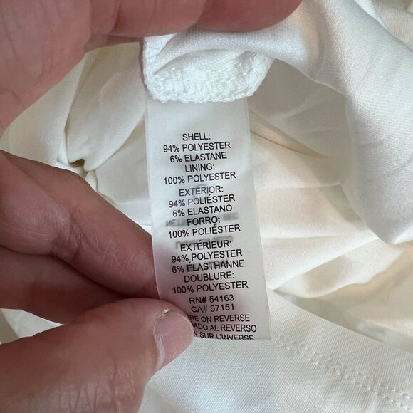 Tommy Hilfiger Women's Slit Sleeve Sheath Knee Length Dress Size 8 Off White - Picture 9 of 11